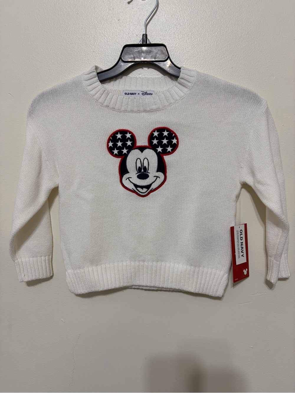 Old Navy White Disney Knit Pullover